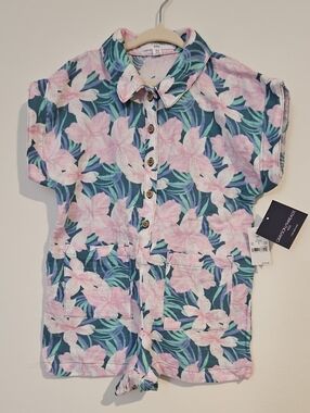 Grayson Threads Pink Floral Romper